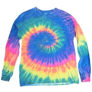 Colorful Tie-Dye Long Sleeve Shirt